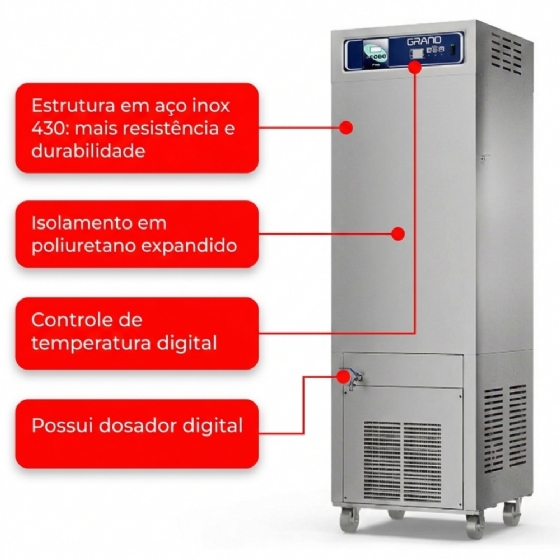 Resfriador de Água Profissional Inox RA300 Grano
