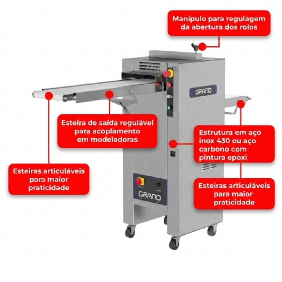 Divisora Volumétrica Automática Profissional Total Inox DVA03 Grano