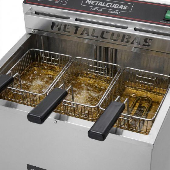 Fritador Água e Óleo Elétrico 25 Litros De Pedestal 220V Fao 25 800W Metalcubas