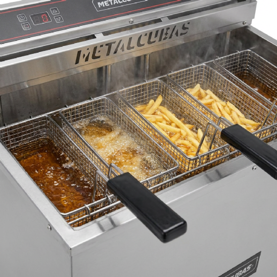 Fritador Água e Óleo Elétrico 45 Litros De Pedestal 220V FAO 45 Metalcubas
