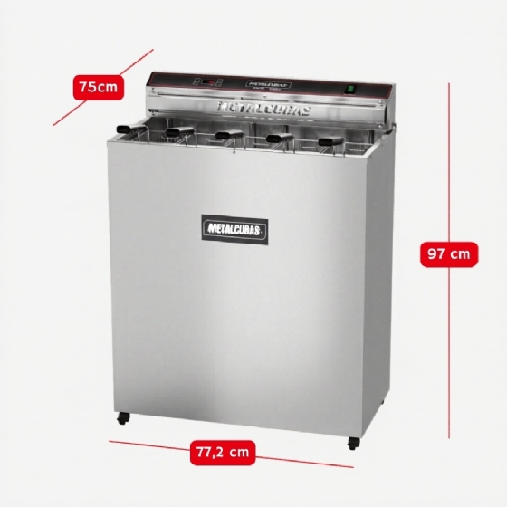 Fritador Água e Óleo Elétrico 45 Litros De Pedestal 220V FAO 45 Metalcubas