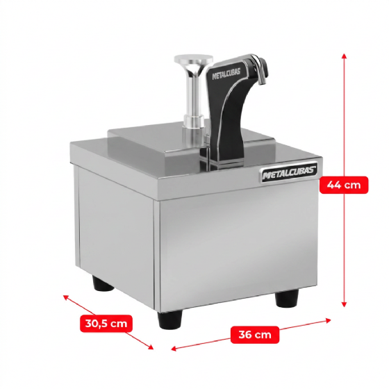 Dispenser Gelo Reutilizável Inox Profissional 220v DGR 01 Metalcubas
