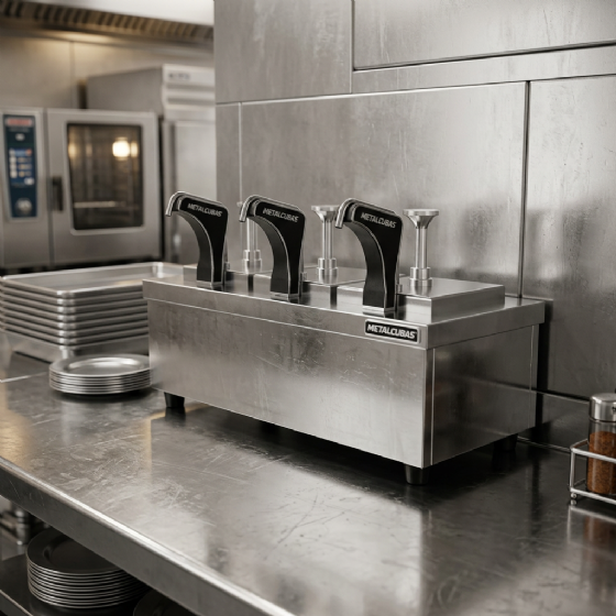 Dispenser Gelo Reutilizável Inox Profissional 220v DGR 03 Metalcubas