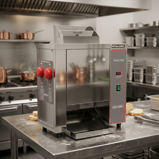 Tostador De Pão Profissional 220v Inox TP 300 Metalcubas