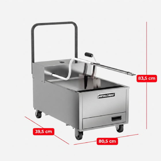 Filtrador De Óleo Profissional Inox 220v FO 45 Metalcubas