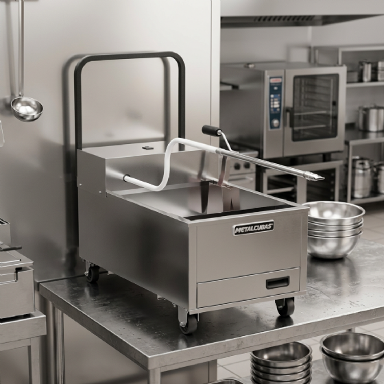 Filtrador De Óleo Profissional Inox 220v FO 45 Metalcubas