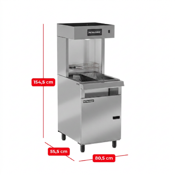 Conservador De Fritura Elétrico Premium 220v CFP 600 P Metalcubas