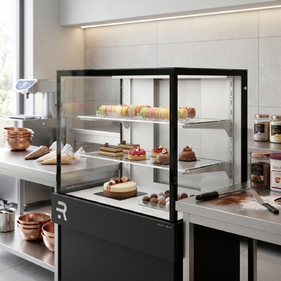 Balcão Expositor Seco Tampo de Vidro 1100 Vanguard Plus 220v Refrimate