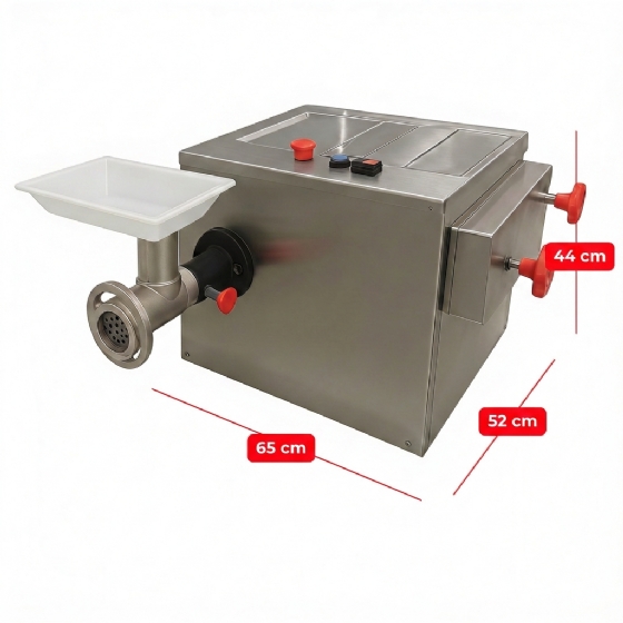 Cilindro Extrusor Moedor e Misturador Conjugados 5KG Inox Bivolt Bigolar