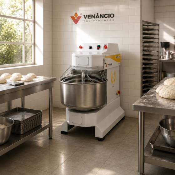 Amassadeira Espiral 2 velocidades 40kg VAEM40 220v Monofásica Venâncio