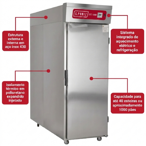 Câmara Climática CC 1000 Total Aço Inox G Paniz