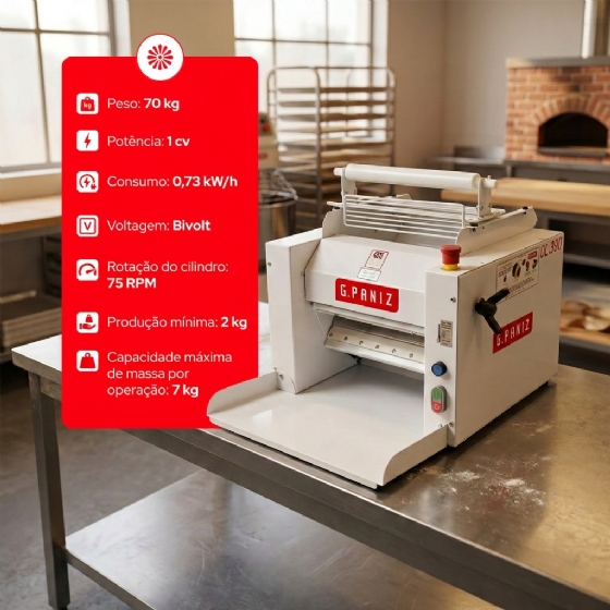 Cilindro Laminador de Bancada CL 390 Epóxi Bivolt G Paniz