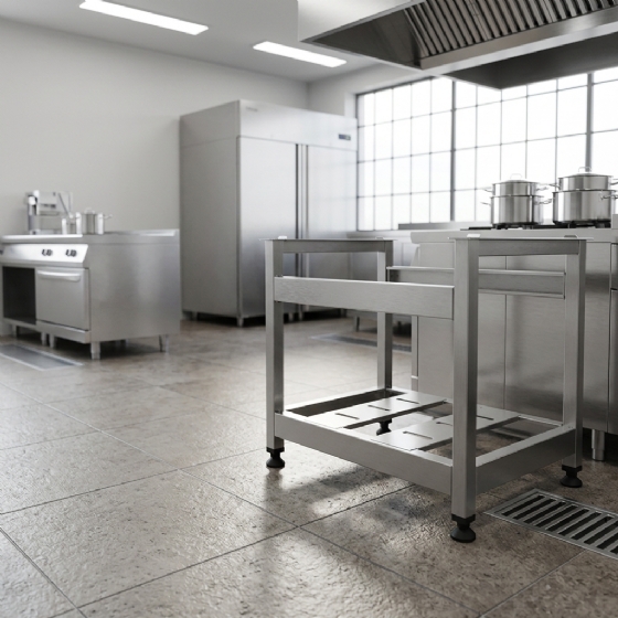 Cavalete 90cm para Chapa e Char Broiler PCE090 Venâncio
