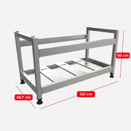 Cavalete 120cm para Chapa e Char Broiler PCE120 Venâncio