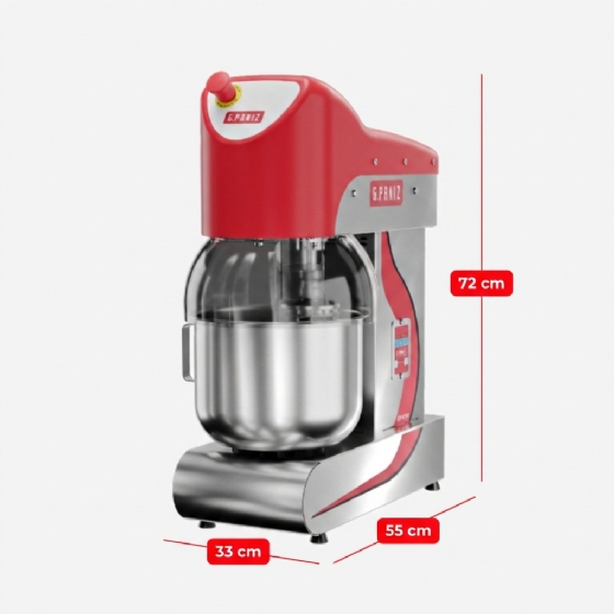 Batedeira Planetária Inox 12 Litros BP 12 RP 220v G Paniz