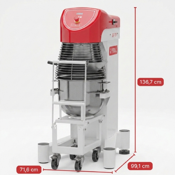 Batedeira Planetária 30 Litros 4 Velocidades Epóxi BP 30 G2 220v Monofásico G Paniz
