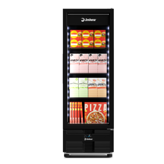 Freezer Vertical Tripla Ação 597 Litros Porta de Vidro Full Black EVZ21 MAX-T1 220v Imbera