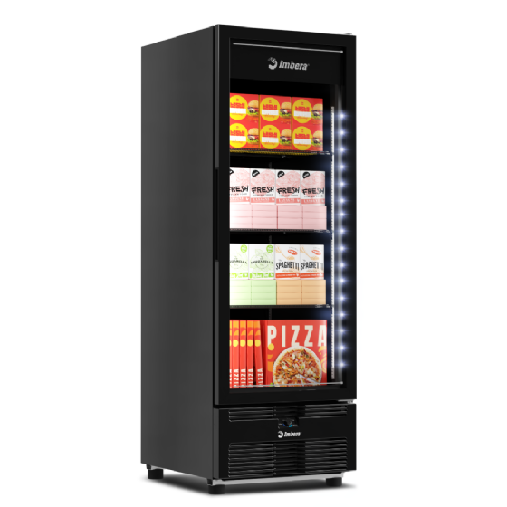 Freezer Vertical Tripla Ação 597 Litros Porta de Vidro Full Black EVZ21 MAX-T1 220v Imbera