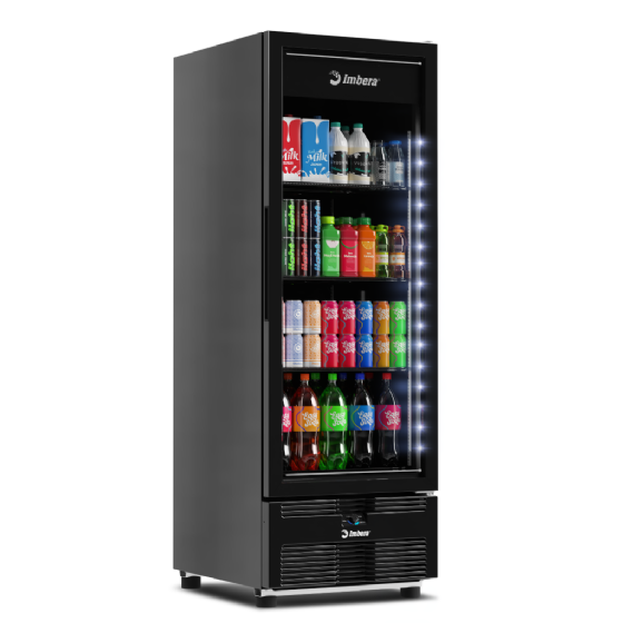 Freezer Vertical Tripla Ação 597 Litros Porta de Vidro Full Black EVZ21 MAX-T1 220v Imbera