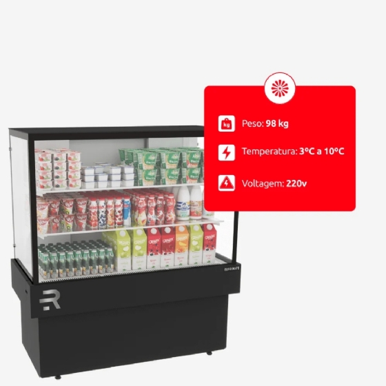 Balcão Expositor 1100 Refrigerado Vanguard Plus CVPRAF1100 220v Refrimate