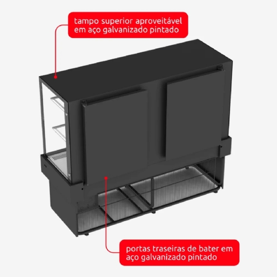 Balcão Expositor 1100 Refrigerado Vanguard Plus CVPRAF1100 220v Refrimate