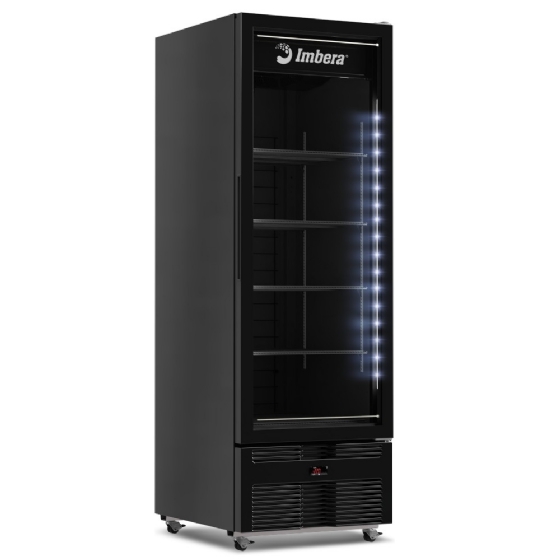 Freezer Vertical 558 Litros Porta de Vidro Full Black EVF19 220v Imbera