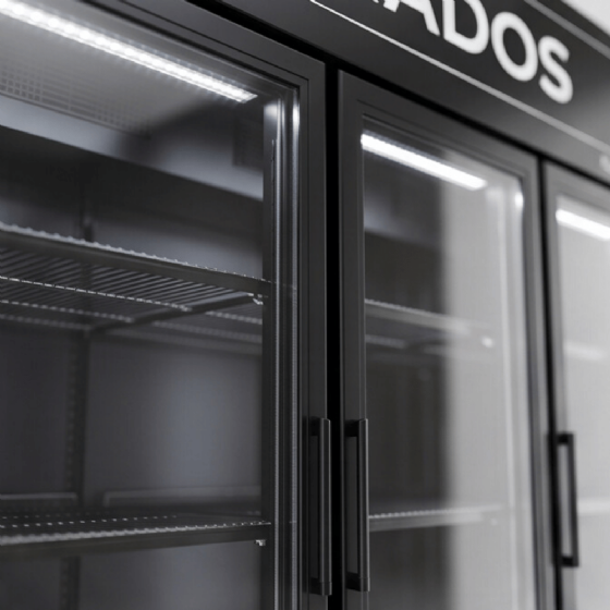 Expositor de Bebidas Frios e Laticínios 3 Portas Vidro 220v Klima