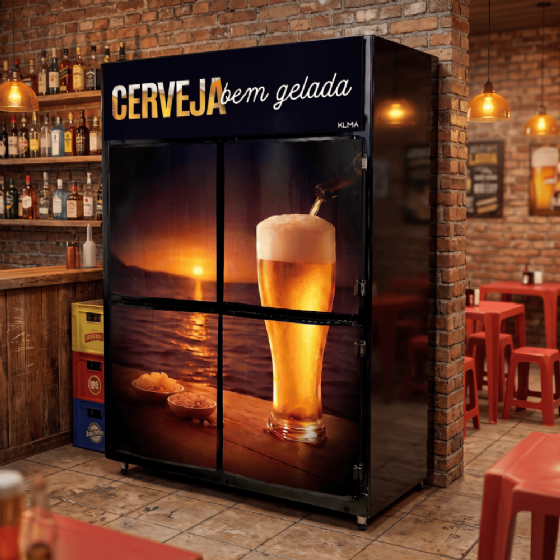 Mini Câmara Cervejeira 4 Portas 4 KPTC STD 220v Klima