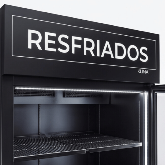 Expositor Refrigerado Practice Frios e Lacticínios 2 Portas 706 Litros 220v Klima