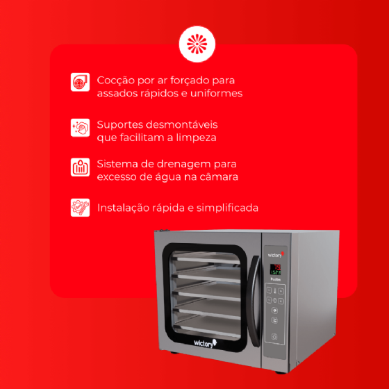Forno Para Pudim WCPP-535 Inox 127v Wictory