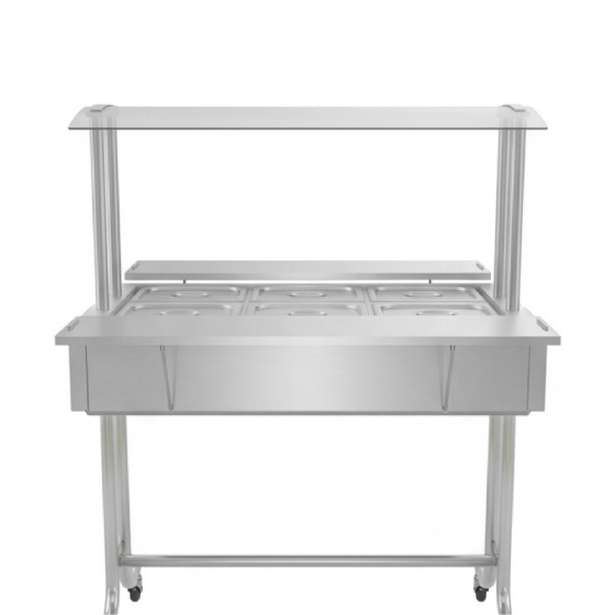 Buffet Estufa de Aquecimento Profissional Self Service Térmico 6 Cubas 220v EA6M Venâncio