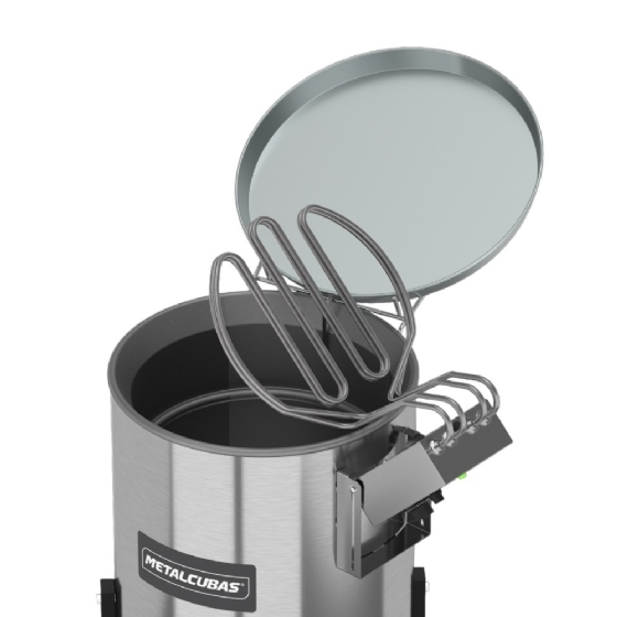 Fritadeira Eletrica 25 Litros Zona Fria Oleo 8000W TFOE 25 CG Painel Lateral 220v Metalcubas
