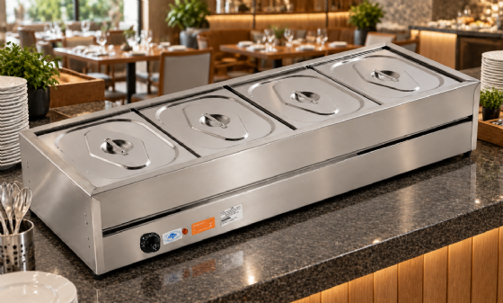Rechaud Retangular Aquecido 4 Cubas 220v Ibet