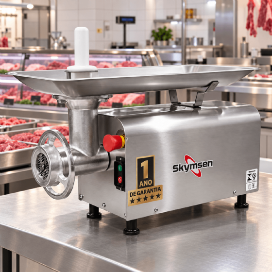 Picador de Carne Boca 10 PS 10 Inox 220v Skymsen