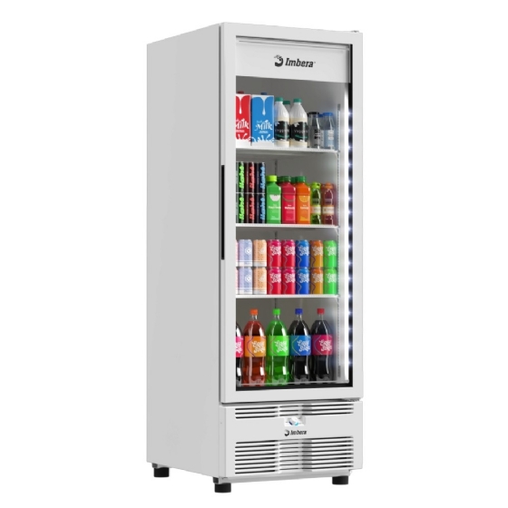 Freezer Vertical Tripla Ação 597 Litros Porta de Vidro Branca EVZ21 MAX 220v Imbera