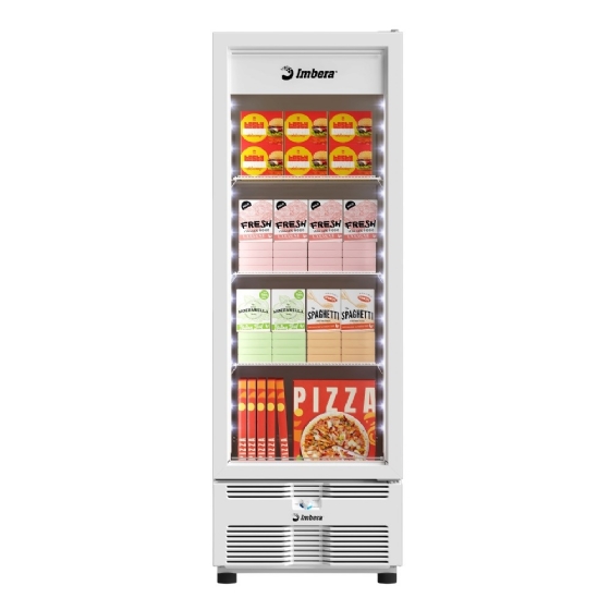 Freezer Vertical Tripla Ação 597 Litros Porta de Vidro Branca EVZ21 MAX 220v Imbera