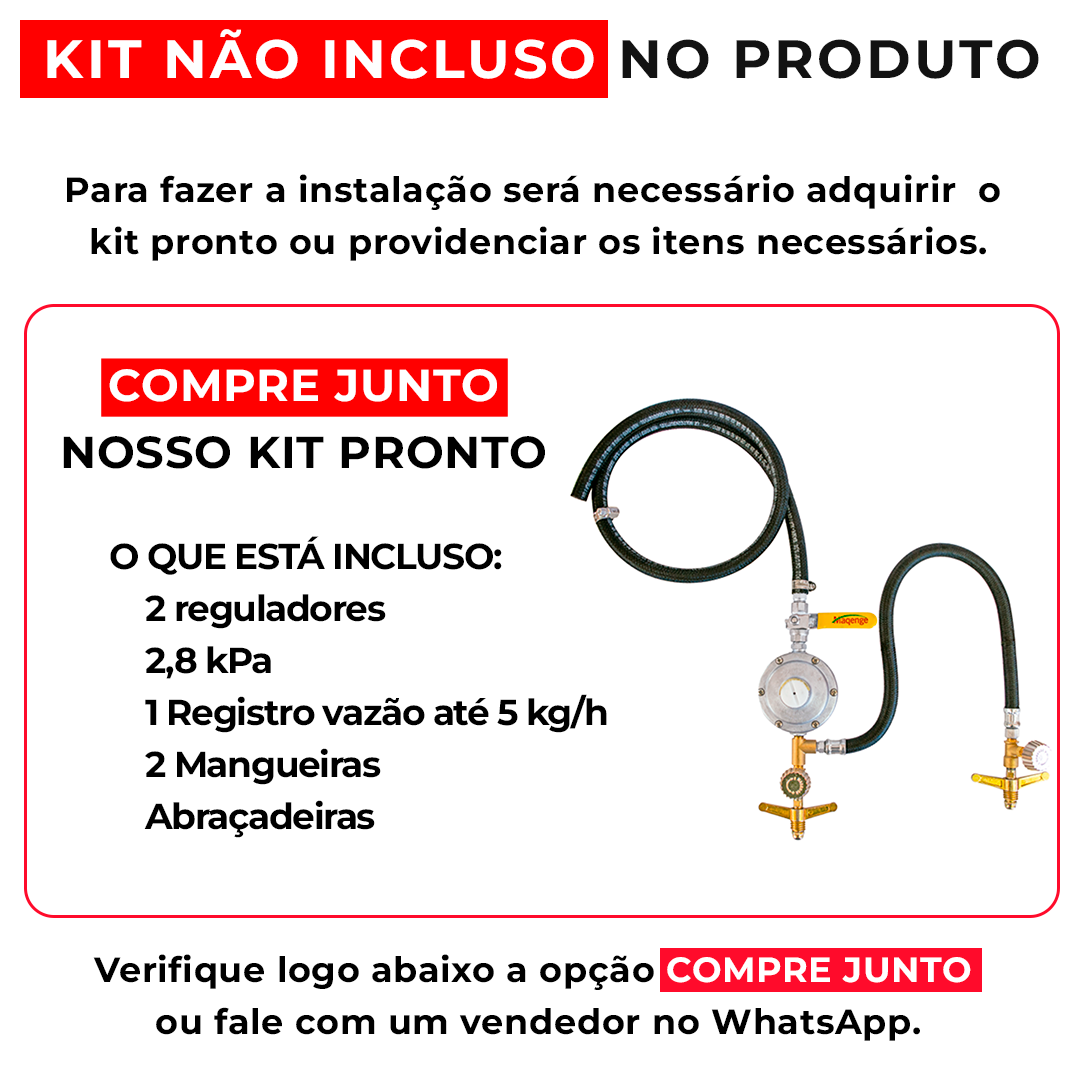 Chapa Bifeteira a Gás Profissional 150x52 CBG 1500 Metalcubas