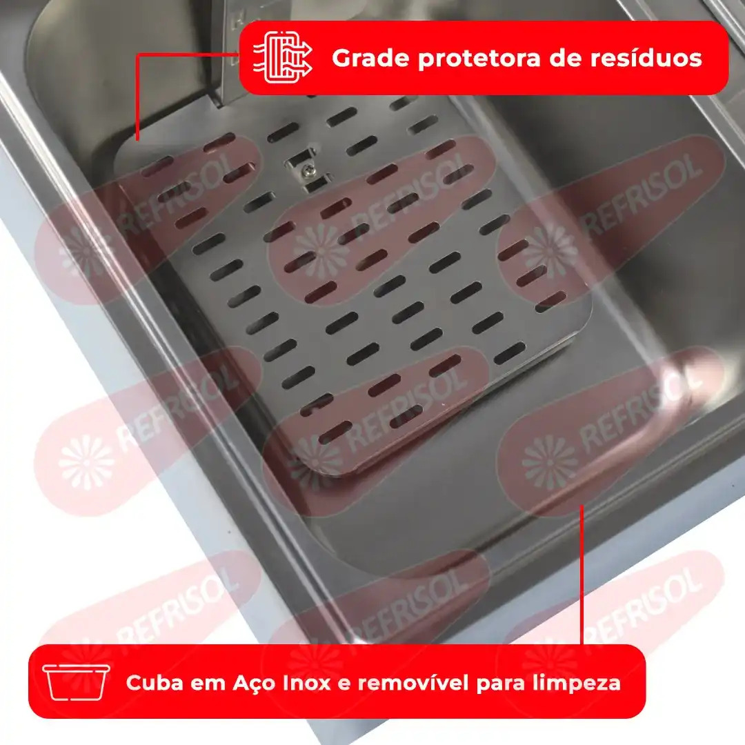 Fritadeira Elétrica 2 Cubas de 5 Litros FED-20-N Inox 220v Skymsen