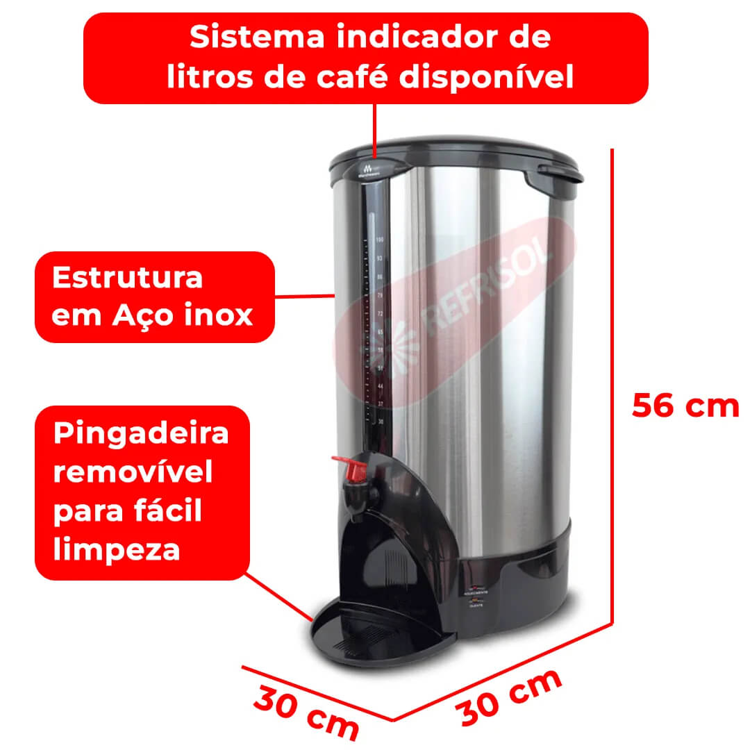 Cafeteira Elétrica Automática 15 Litros 110v Marchesoni