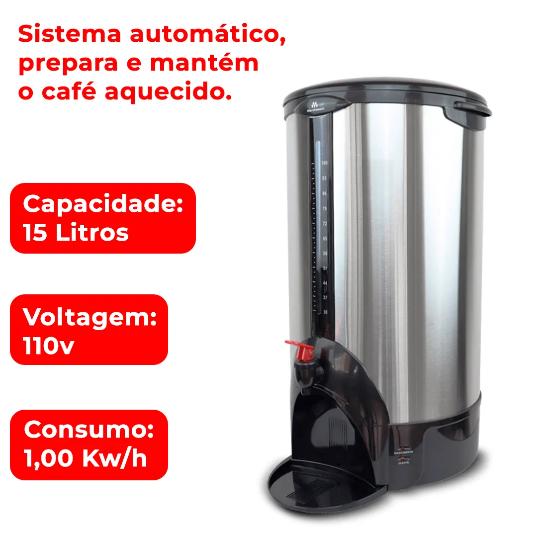 Cafeteira Elétrica Automática 15 Litros 110v Marchesoni