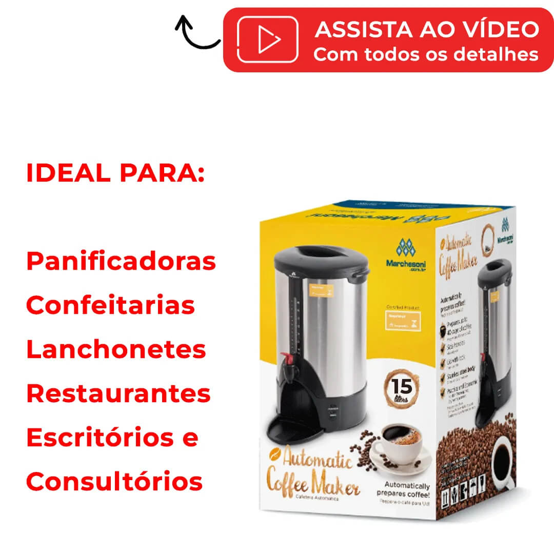 Cafeteira Elétrica Automática 15 Litros 110v Marchesoni