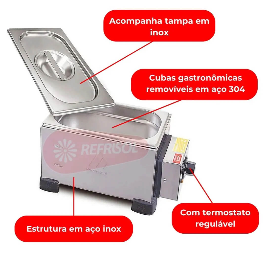 Derretedeira Profissional 1 Cuba 2,5 kg 220v Marchesoni
