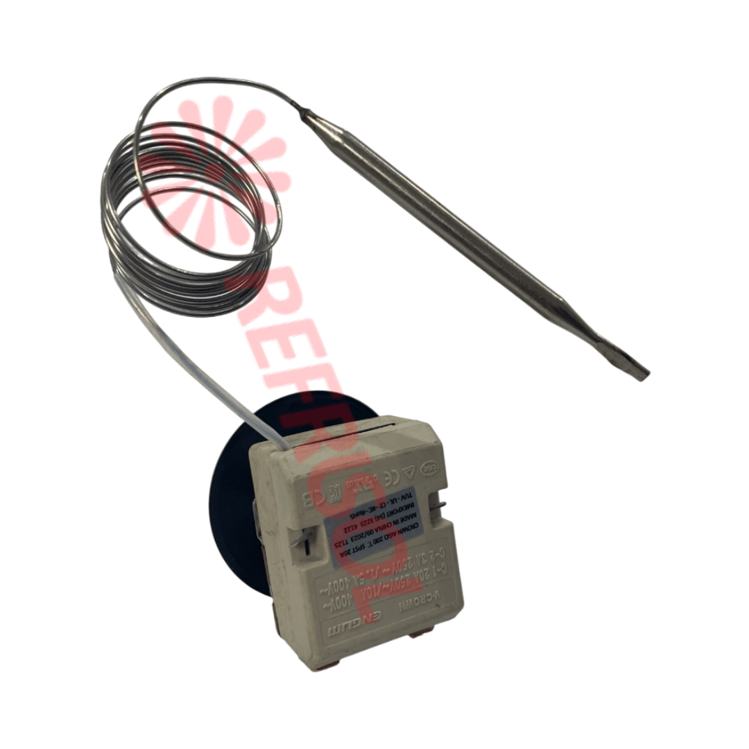 Termostato de Controle Crown Capilar 50 a 200 °C