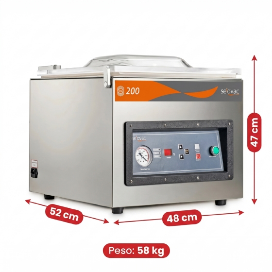 Seladora a Vácuo de Câmara GHPM200II 220v Selovac