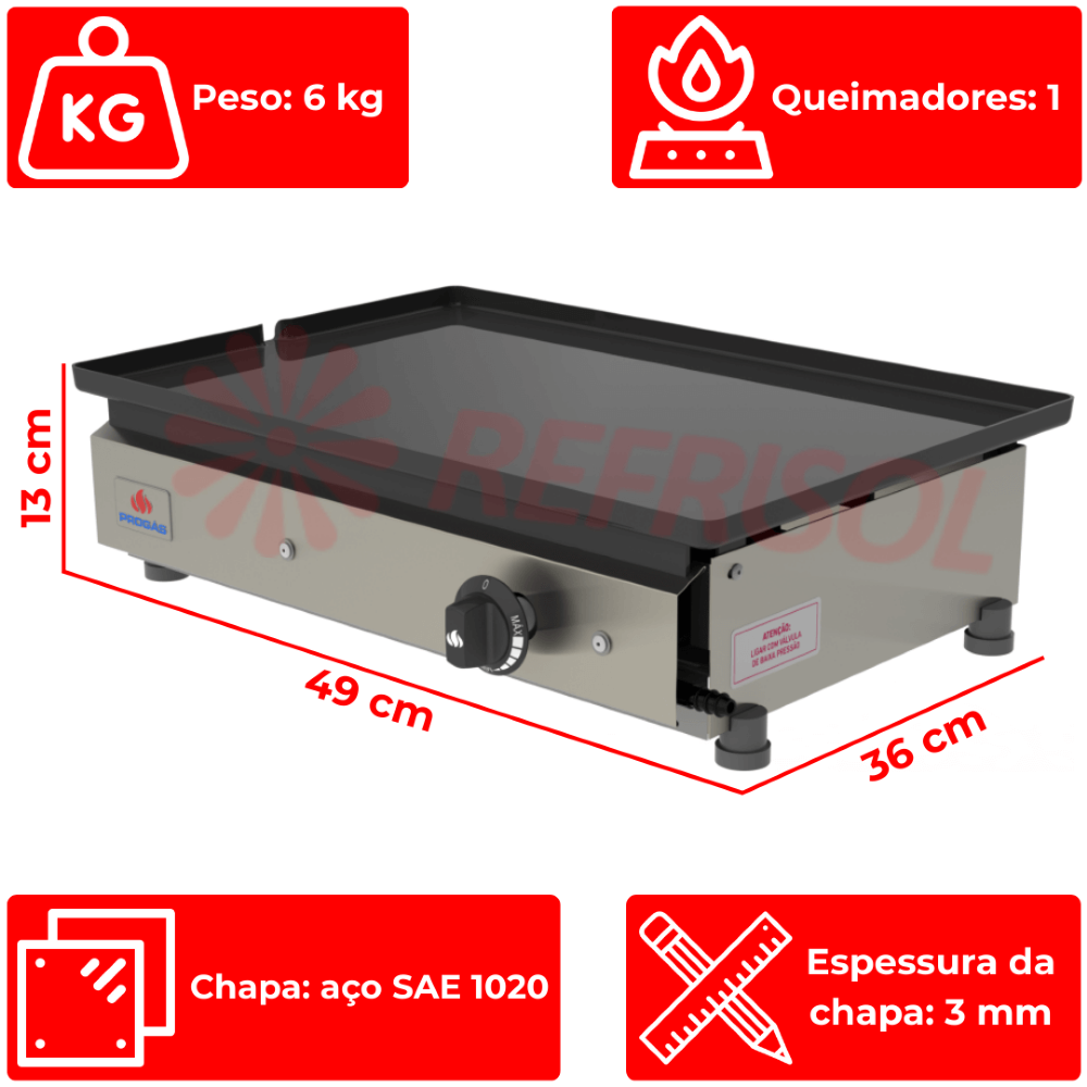 【CPC-L24】呂布様 Chapa Bifeteira a Gás Profissional PR 450 Prógas