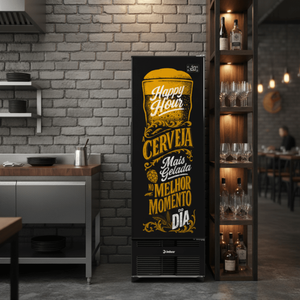 SUPER BEAVER Delivery Camel Cherry Pie 黒 Cervejeira 485 Litros Porta Cega Adesivada Happy Hour CCV315 220v