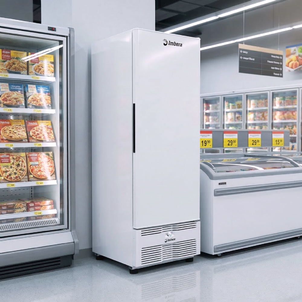 Freezer Vertical Imbera EVZ21 MAX 594L Tripla Ação 220v Porta